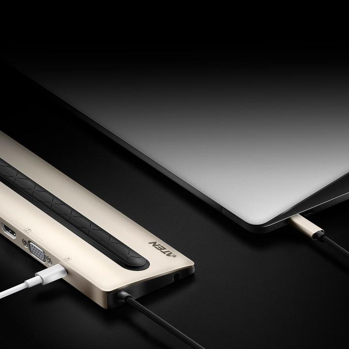 Actual product image Aten UH3237 Docking Station (USB-C, 3 Ports)