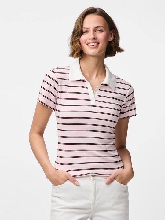 Actual product image Pieces Pcjayjay Ss V-Neck Polo Top Jrs D2d Fsy (XL)