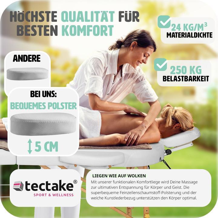 Produktbild tectake Massageliege oval