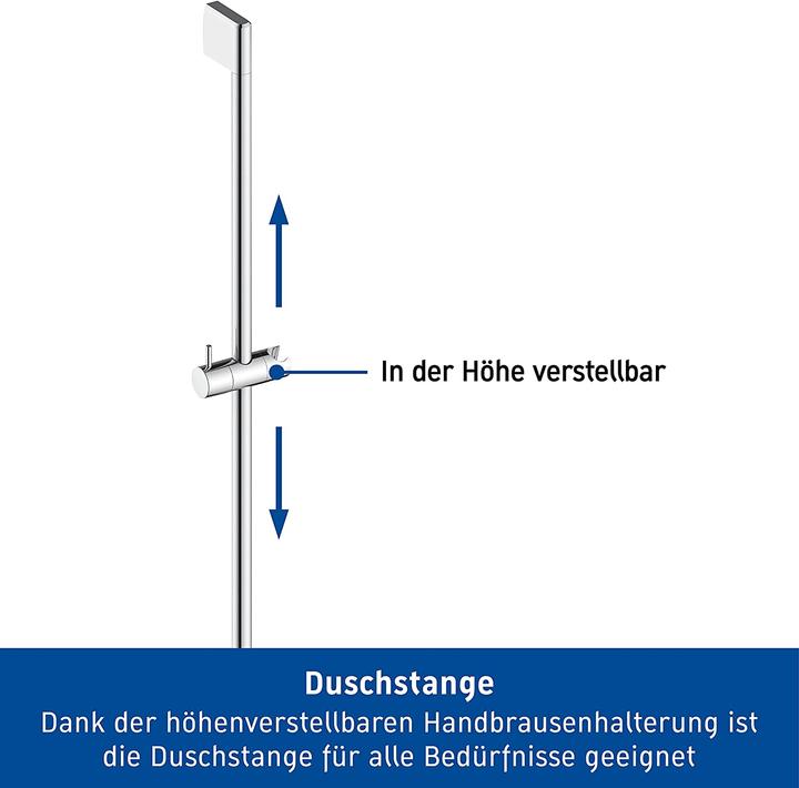 Actual product image Duravit Shower rail 900mm chrome