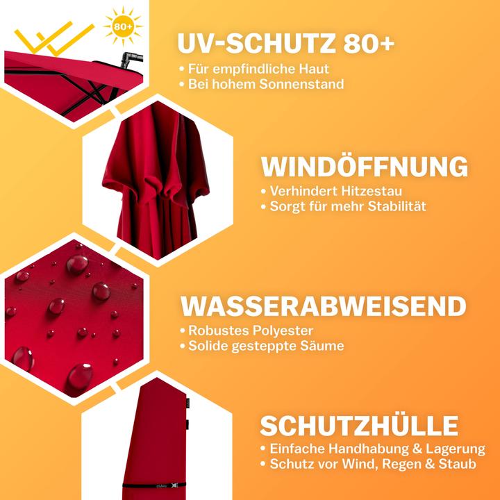 Actual product image Kingsleeve Cantilever umbrella 3,3m (3.30 m)