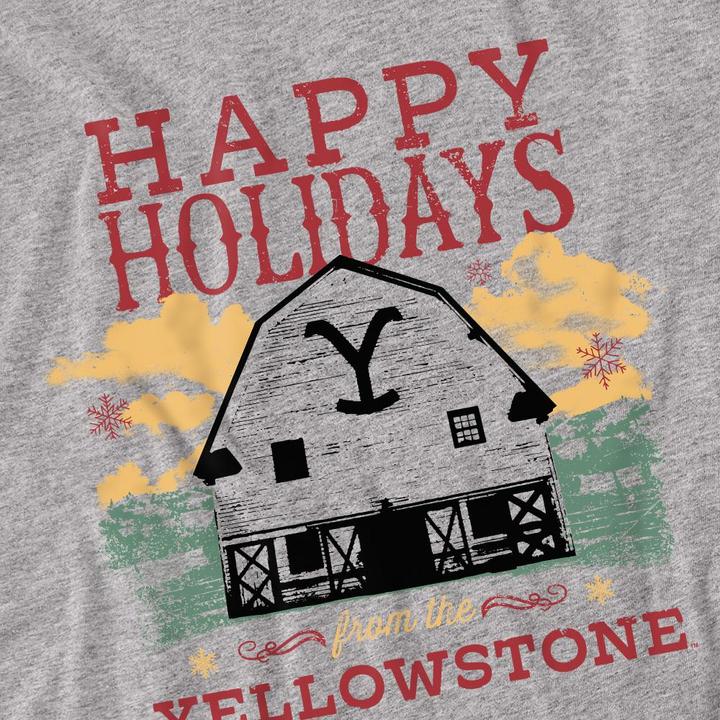 Produktbild Yellowstone Happy Holidays TShirt weihnachtliches Design (XL)