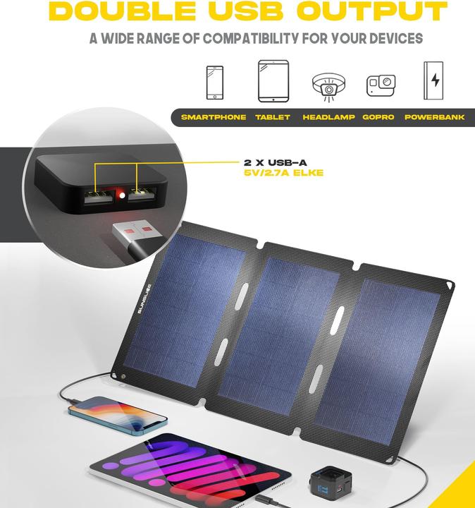 Produktbild Sunslice Tragbares Solarpanel "Fusion Flex 24" (24 W, 0.54 kg)