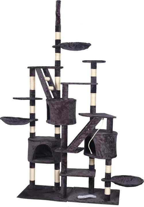 Produktbild Wiltec Kratzbaum deckenhoch 230-260cm Grau Katzenkratzbaum Katzenbaum Katze (260 cm, Grau)