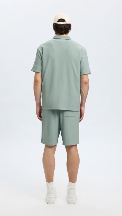 Actual product image Selected Homme Half-Zip Plissee Polo shirt (XL)