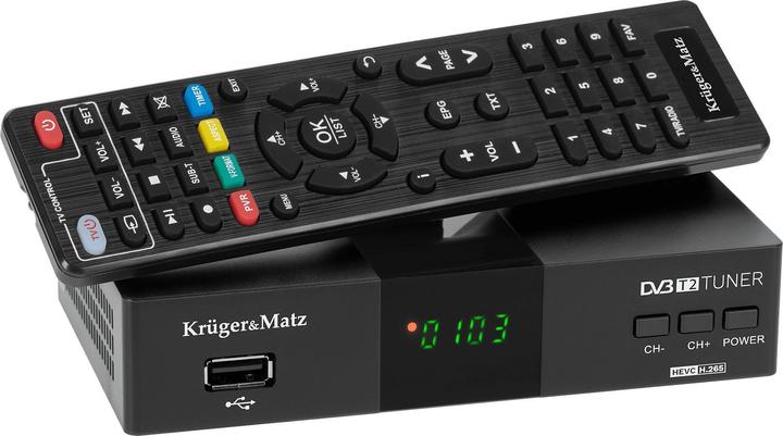 Produktbild Krüger&Matz DVB-T2 H.265 HEVC Empfänger Krüger & Matz