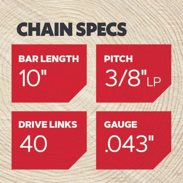 Image du produit Oregon Chaîne 3/8", 1.1 mm, 40 maillons de transmission, AdvanceCut, demi-burin (Scie, Guide de tronçonneuse)