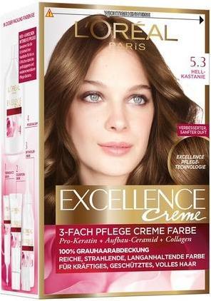 Immagine prodotto L'Oréal Paris Excellence Creme Colore Capelli 5.3 Castano Chiaro (Castagno chiaro)