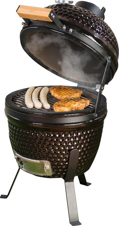 Image du produit Rosenstein & Söhne Gril boule céramique Kamado 2en1 & Fumoir