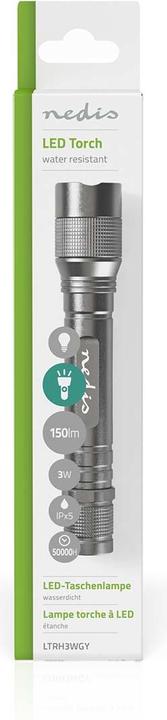 Produktbild Nedis LED-Taschenlampe, Premium, 150lm - silber (2.90 cm, 150 lm)