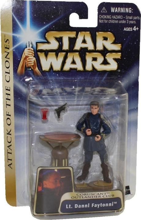 Image du produit Hasbro Star Wars Attack of the Clones Coruscant Outlander Club Lt Dannl Faytonni w/Bar Table Stand, Glass