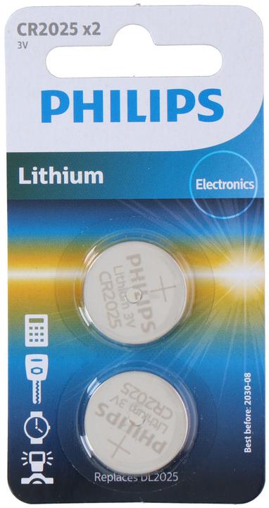 Produktbild Philips CR2025P2/01B - Lithium Batterien Knopfzelle - 2 Stück - 3 V (2 Stk., CR2025, 150 mAh)