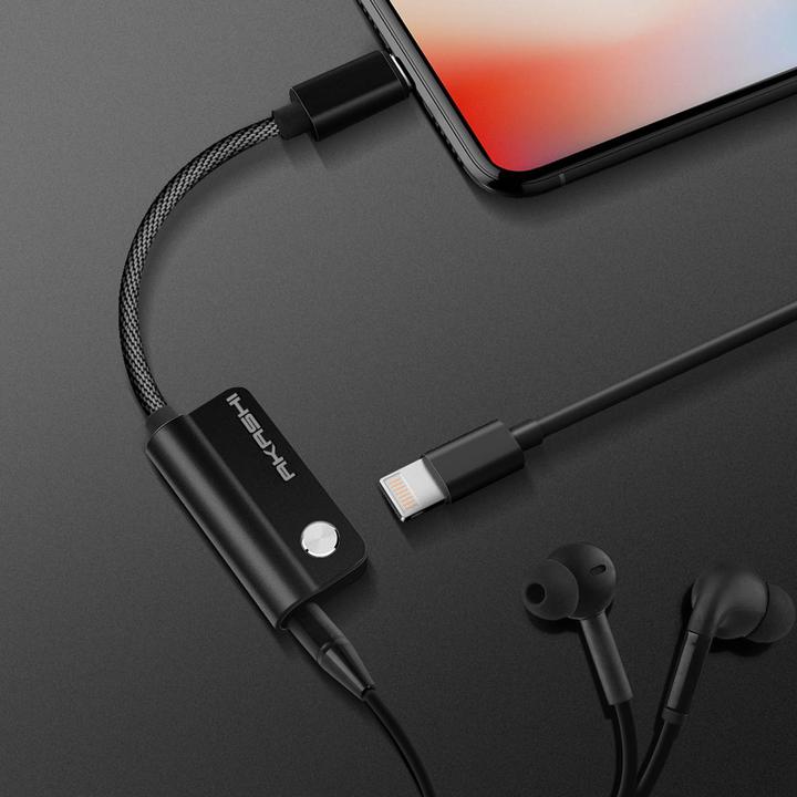 Produktbild Akashi Lightning Audio- & Ladeadapter (Lightning, 3.5mm Klinke)