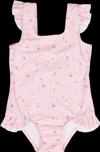 Little Dutch Badekleid ärmellos mit Rüschen Little Pink Flowers - 62/68 (62)