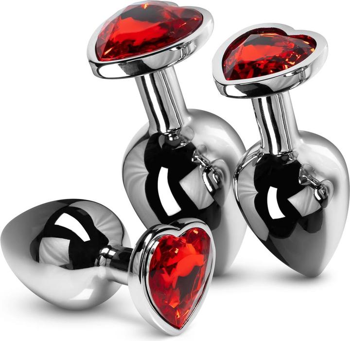 Actual product image Easytoys Crystal butt plug set