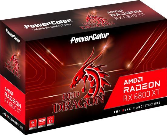 Actual product image Powercolor Radeon RX 6800 XT Red Dragon (16 GB)