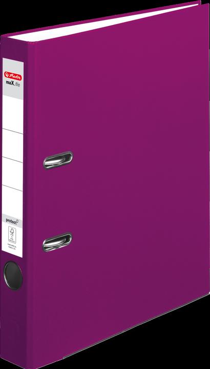 Actual product image Herlitz Folder maX.file protect, spine width: 50 mm, beige DIN A4, with PP plastic cover, edge protection (A4, 50 mm, 1 Piece)