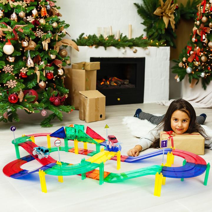 Productafbeelding PicassoTiles Racewagen Track Set