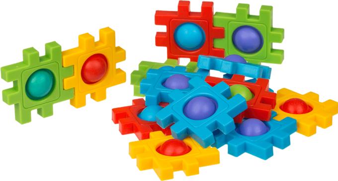 Produktbild Out of the blue Ootb - Fidget Bausteine, ca. 4 cm, 12er Set