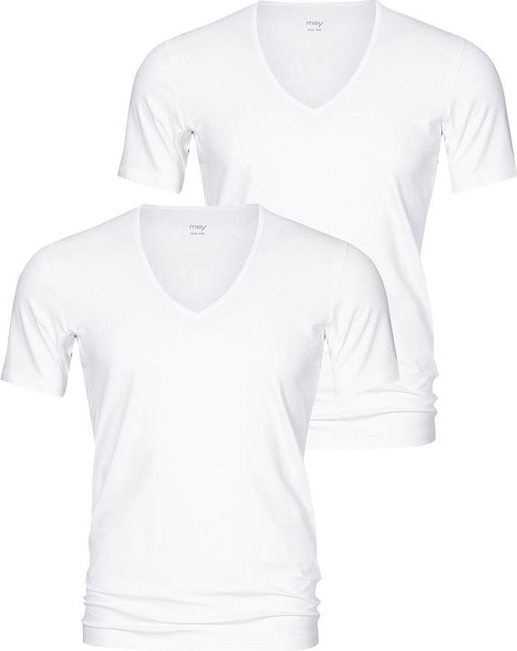 Mey 2er Pack Dry Cotton T-Shirt mit V-Ausschnitt