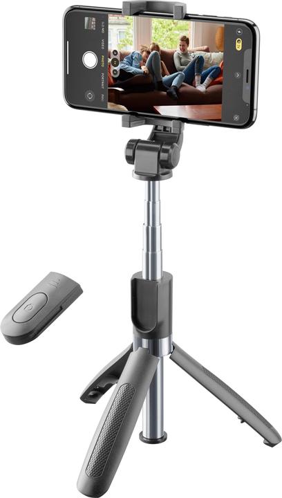 Produktbild Cellularline Selfie Stick FREEDOM mit integriertem Stativ für bluetoothfähige Geräte