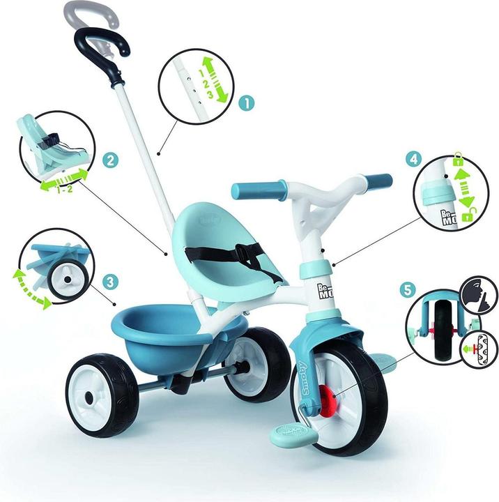 Image du produit Smoby Tricycle Be Move bleu