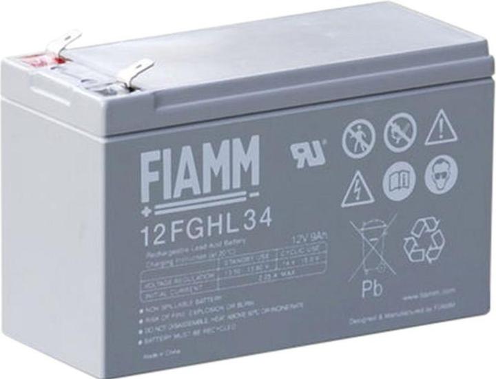 Image du produit Fiamm Batterie, acide de plomb, 12V, 9Ah, languette plate, 6.3 mm (12 V, 9 Ah)