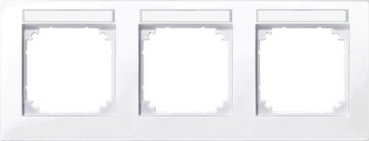 Image du produit Merten Cadre 3f akws glz horiz M-PLAN BSF Kst 514325