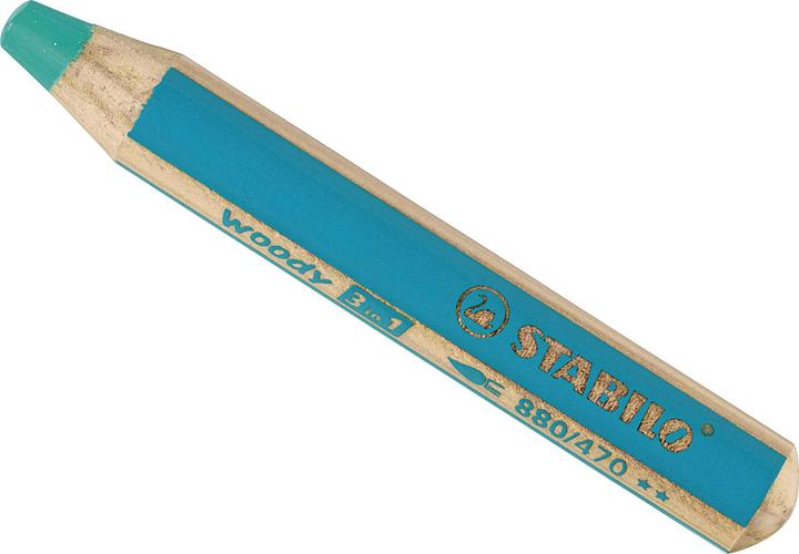 Produktbild STABILO woody 3 in 1 Buntstift (Türkis, 1 x)