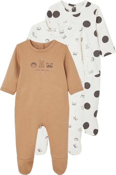 Produktbild Vertbaudet 3er-Pack Baby Strampler BASIC, Interlock-Jersey (50)