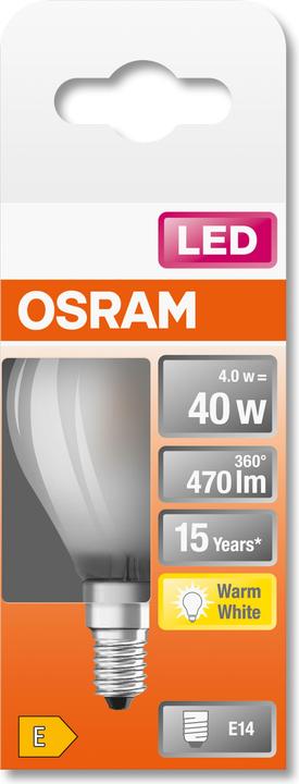 Produktbild Osram Led Retrofit Classic P (E14, 40 W, 470 lm, 1 x, E)