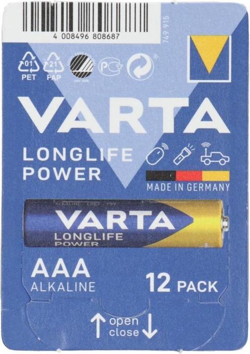 Actual product image Varta LONGLIFE Power Box (12 pcs., AAA, 1270 mAh)