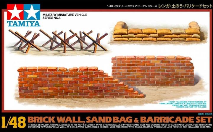 Produktbild Tamiya Brickwall/Sandbag/Barricade Set