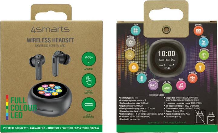Actual product image 4smarts TWS Bluetooth headphones (ANC, 5 h, Wireless)
