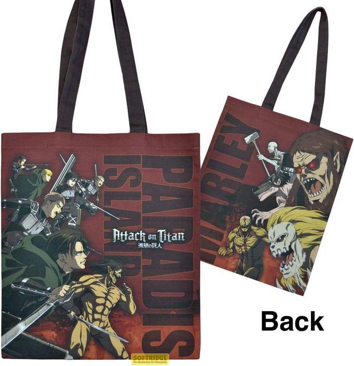 POPbuddies Attack on Titan sac shopping Paradise Island vs Marley