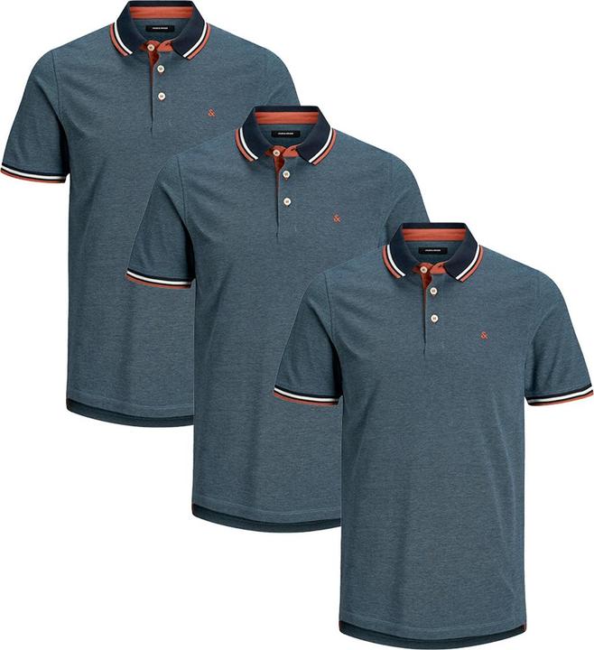 Jack & Jones 3er Pack Paulos - Slim Fit Poloshirt (XL)