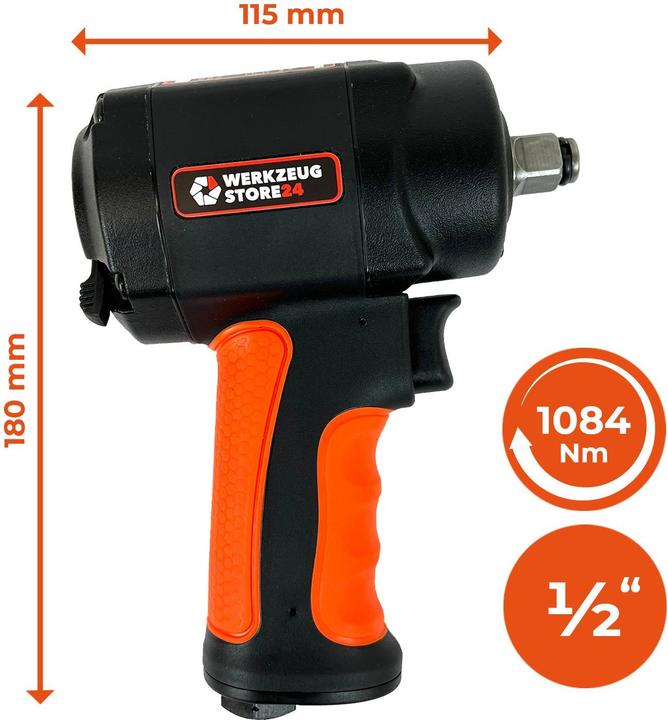 Produktbild Werkzeugstore24 Druckluft-Schlagschrauber 1/2" mini (Benzinbetrieb)