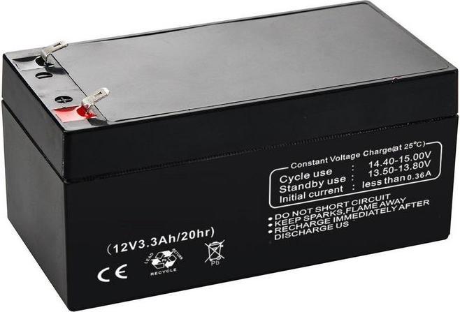 Produktbild RND Akku, Bleisäure, 12V, 3.3Ah, Flachsteckzunge, 4.8 mm (12 V, 3.30 Ah)