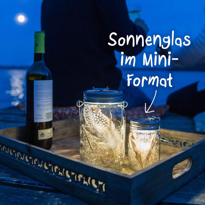 Produktbild Sonnenglas Solarlampe im Einmachglas (Ø 8.5 x 11 cm, 1 x)