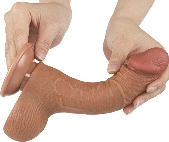 Produktbild Lovetoy Skin-Schiebe-Dildo 19,5 cm (Ø 3,7 cm) - Braun