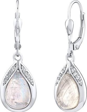 Produktbild Silvego Silver dangle earrings with genuine Moonstone JST13327EMS