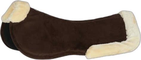 Horze Sattelpad für Pferde aus Memory Foam mit Kunstfell