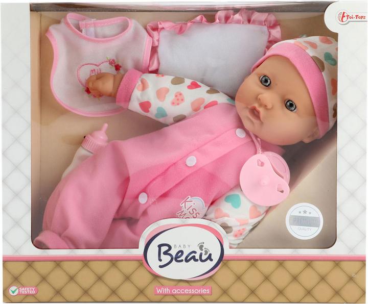 Produktbild Toi-Toys Babypuppe mit Flasche und Lätzchen, 40cm