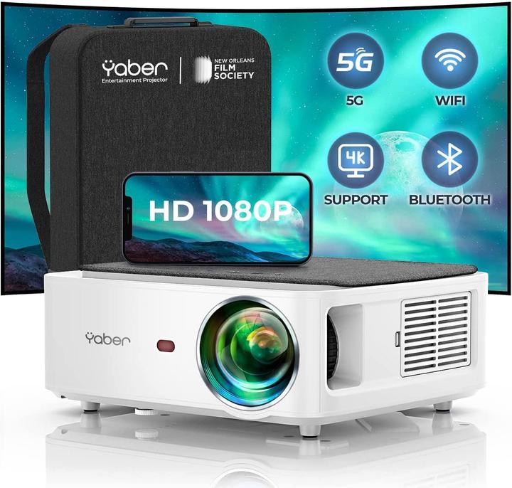 Image du produit Yaber Projecteur de home cinéma V6 (Full HD, 8500 lm, 1.5:1)