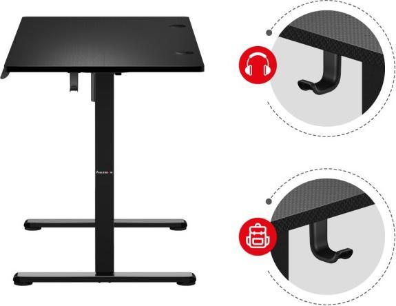 Actual product image Huzaro Biurko gamingowe Hero 8.2 Balck