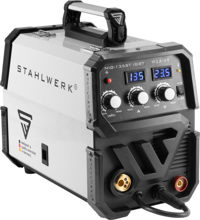 Immagine prodotto Stahlwerk Saldatrice ad arco schermato MIG MAG 135 ST IGBT con 135 ampere con mano elettrica