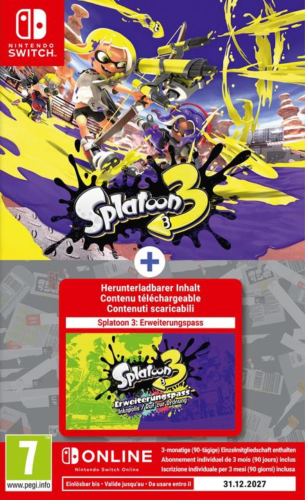 Image du produit Nintendo Splatoon 3 + pass d'extension (Switch, Multilingue)