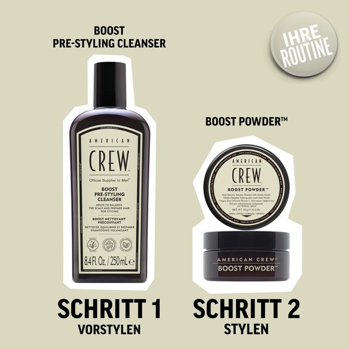 Produktbild American Crew Boost Pre-Styling Cleanser, 250ml (250 ml, Flüssiges Shampoo)