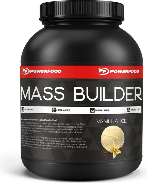Produktbild PowerFood One Mass Builder (Vanilla ice, 1 Stk., 2760 g)