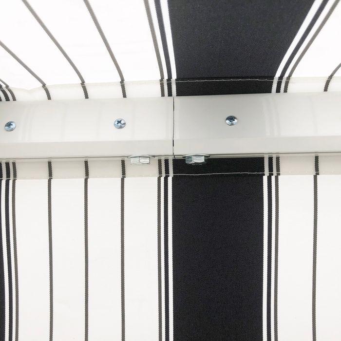 Produktbild Swisshandel24 Balkonmarkise, 3,95x2,45x3,50 m, UV-beständig, für alle Oberflächen, mit Handkurbel, Alu, Polyester (2.45 m)